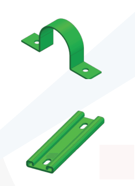 OMEGA CLAMP WITH PROFILE COVER PLATE