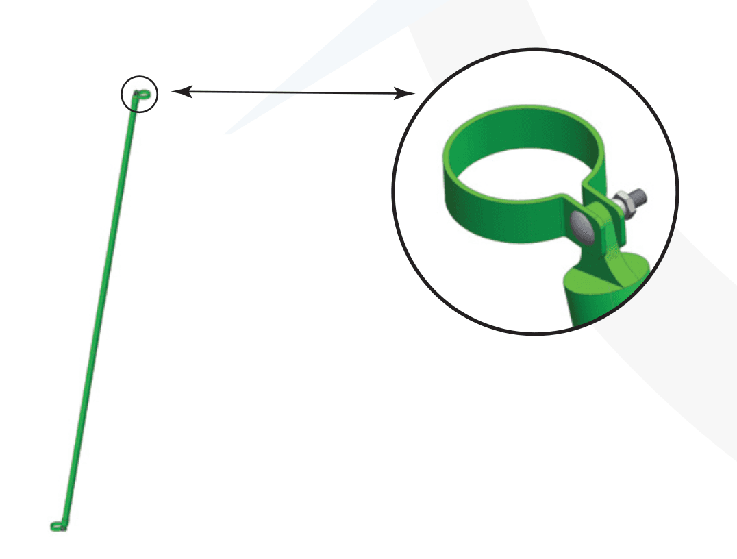 STRUT (CHS) POST WITH ACCESSORIES